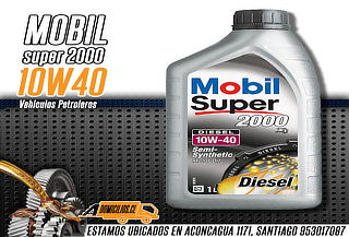 Cambio de Aceite Mobil Super 2000 10W/40–4L