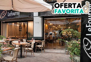 Almuerzo o Cena para 2 Personas en Le Fournil, 5 Sucursales