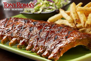 2 Ribs + Papas fritas + Bebida en Tony Roma´s 