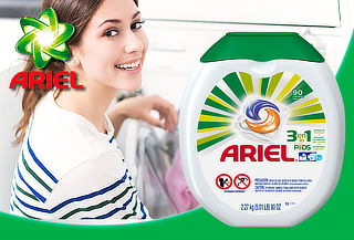 Detergente líquido Ariel Pods 90 Cápsulas