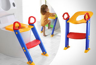 Silla de baño con escalera para niños