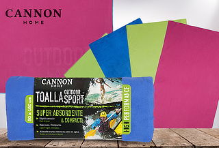 Toalla Outdoor Sport Microfibra, Cannon.