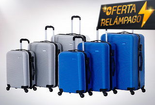 Set de 3 maletas rígidas Ultralight ABS con giro 360°