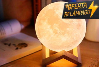 Lámpara Led Recargable Modelo Luna