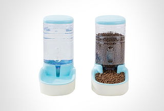 Kit de dispensadores de agua y comida para tu mascota