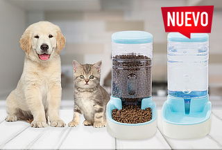 Kit de dispensadores de agua y comida para tu mascota