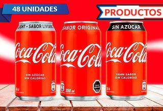 Pack de  48 Latas de Coca-Cola 350 cc Original