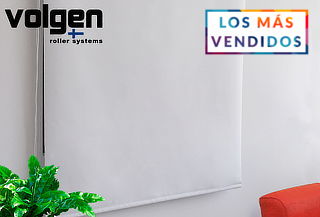 Cortina Roller Black Out Volgen, Color Blanco