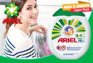 Detergente Ariel Pods 90 Cápsulas