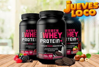 Suplemento 100% Women Whey Protein de 2 libras Supletech 