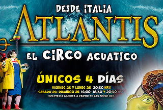 1 o 4 Entradas a Atlantis "El Circo Acuático" a elección