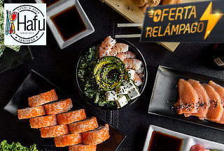 40 Piezas de Sushi Rolls a elección + 2 Bebestibles