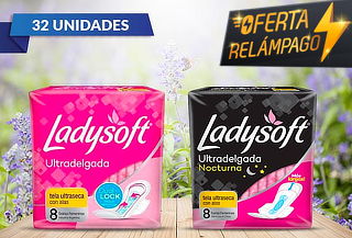 Pack 32 Toallas femeninas Ladysoft a elección