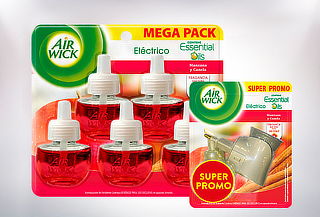 Aromatizador Eléctrico Air Wick + 5 Recargas