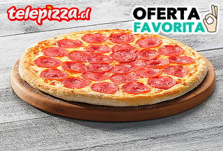 Pizza Mediana Pepperoni. 77 Sucursales