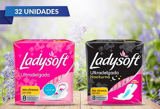 Pack 32 Toallas femeninas Ladysoft a elección