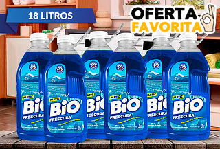 18 Litros Detergente Líquido Bio Frescura, aroma a elección