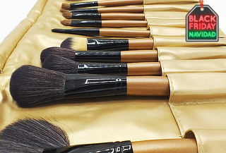 Set de 24 Brochas para Maquillaje más Estuche