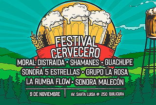 Festival Cervecero: Moral distraida, Shamanes, Guachupe