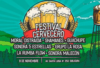 Festival Cervecero: Moral distraida, Shamanes, Guachupe 
