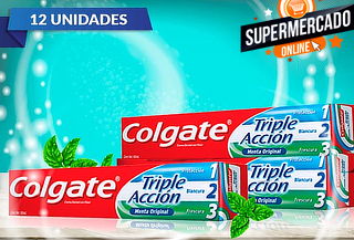 Pack de 12 Colgate Triple Acción de 50 GR