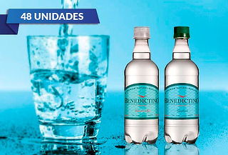 48 Botellas de Agua Purificada Benedictino con gas o sin gas