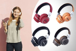 Audífonos Inalámbricos con Micro SD y Radio