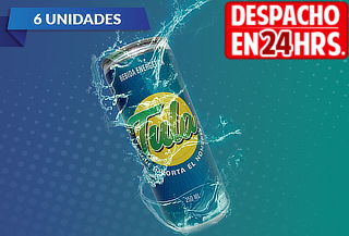 Pack 6 latas de bebida energética Tula, 250 ml.