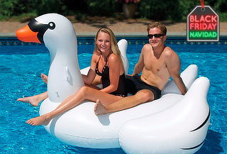 Cisne Flotador Inflable Grande 1.5 mts o Gigante 1.9 mts