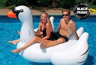 Cisne Flotador Inflable Grande 1.5 mts o Gigante 1.9 mts