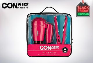 Kit de Viaje: Secador + Alisador Doble Voltaje Conair