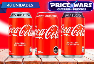 Pack de  48 Latas de Coca-Cola 350 cc a elección