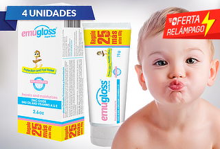 Pack de 4 Pomadas Emugloss 75 ml + 25% Adicional