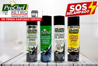 Pack 3 Aceites en Spray ProChef, Sabor a Elección