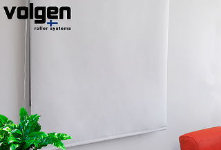 Cortina Roller Black Out Volgen, Color Blanco