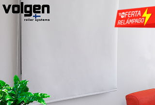 Cortina Roller Black Out Volgen, Color Blanco