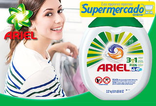 Detergente Ariel Pods 90 Cápsulas