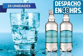 24 Botellas de Agua Purificada Benedictino sin gas