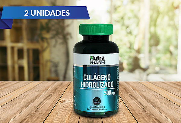 2 Frascos de Colageno Hidrolizado 60 capsulas