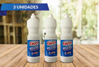 Pack 3 Cloro Gel 900ml Antisarro Marca Excell