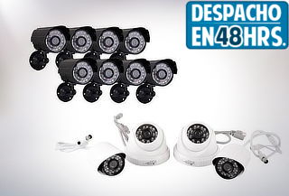 Kit de Seguridad Hogar con 4 Cámaras u 8 Cámaras