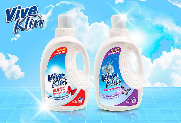 Caja de 4 detergentes ViveKlin de 3 Lts