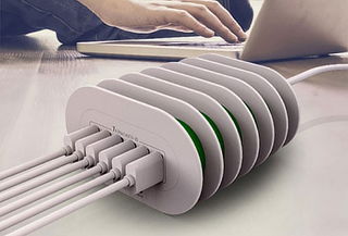 Cargador para Escritorio con 6 Puertos USB 7A