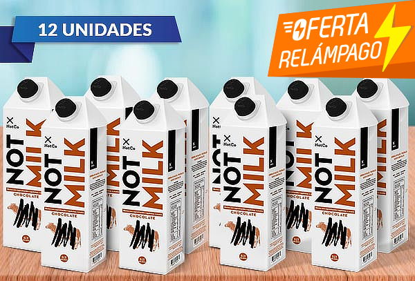 Pack 12 Bebida vegetal Not Milk chocolate 1 L