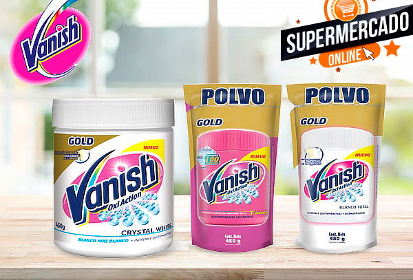 Pack Vanish 450gr + 2 Recargas Doypack 450gr, White o Color