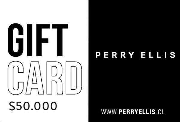 Gift Card Perry Ellis de $50.000 para Canje Web o en Tienda