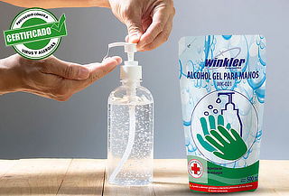  Recarga de Alcohol Gel de 500 Ml. ¡Desinfecta tus manos! 