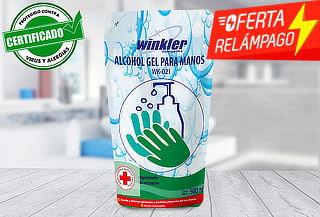  Recarga de Alcohol Gel de 500 Ml. ¡Desinfecta tus manos! 