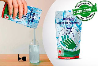  Recarga de Alcohol Gel de 500 Ml. ¡Desinfecta tus manos! 