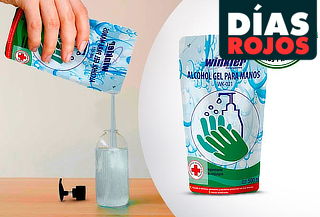  Recarga de Alcohol Gel de 500 Ml. ¡Desinfecta tus manos! 